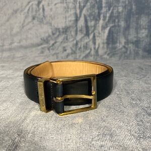 Vintage Pierre Cardin soft touch cowhide  Leather Belt w/Goldtone Buckle - 32/80